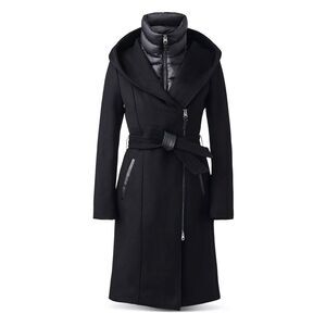 Mackage Shia 2-in-1 Double-Face Wool Coat with Removable Bib size XXS